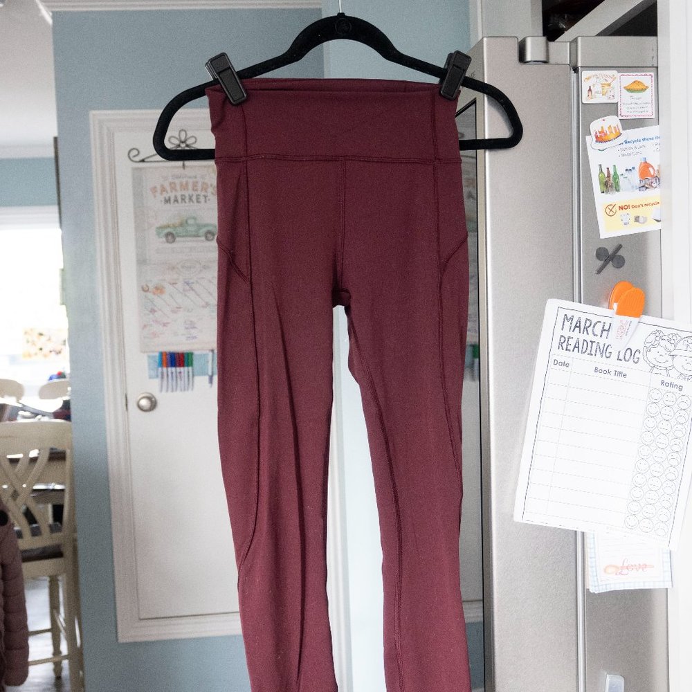 Lululemon In Movement Tight 25" Size 4